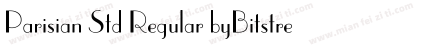 Parisian Std Regular byBitstream字体转换